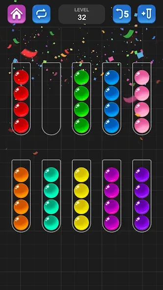 Взлом Ball Sort Puzzle — Color Game  [МОД Бесконечные монеты] — последняя версия apk на Андроид screen 5