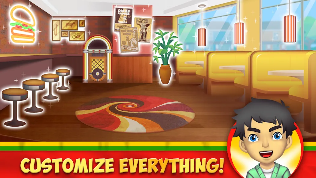 Взлом My Burger Shop 2: Food Game (Мой Бургер Шоп 2)  [МОД Много монет] — полная версия apk на Андроид screen 2