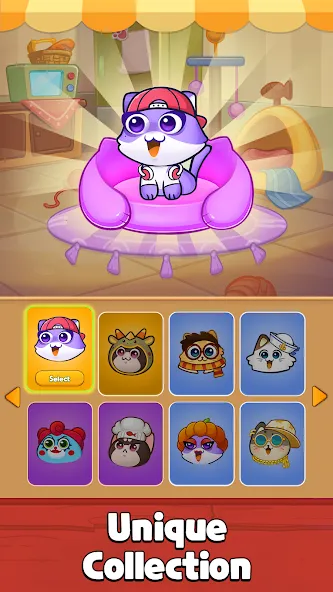Скачать взлом Cat Sort Puzzle: Cute Pet Game  [МОД Mega Pack] — последняя версия apk на Андроид screen 5