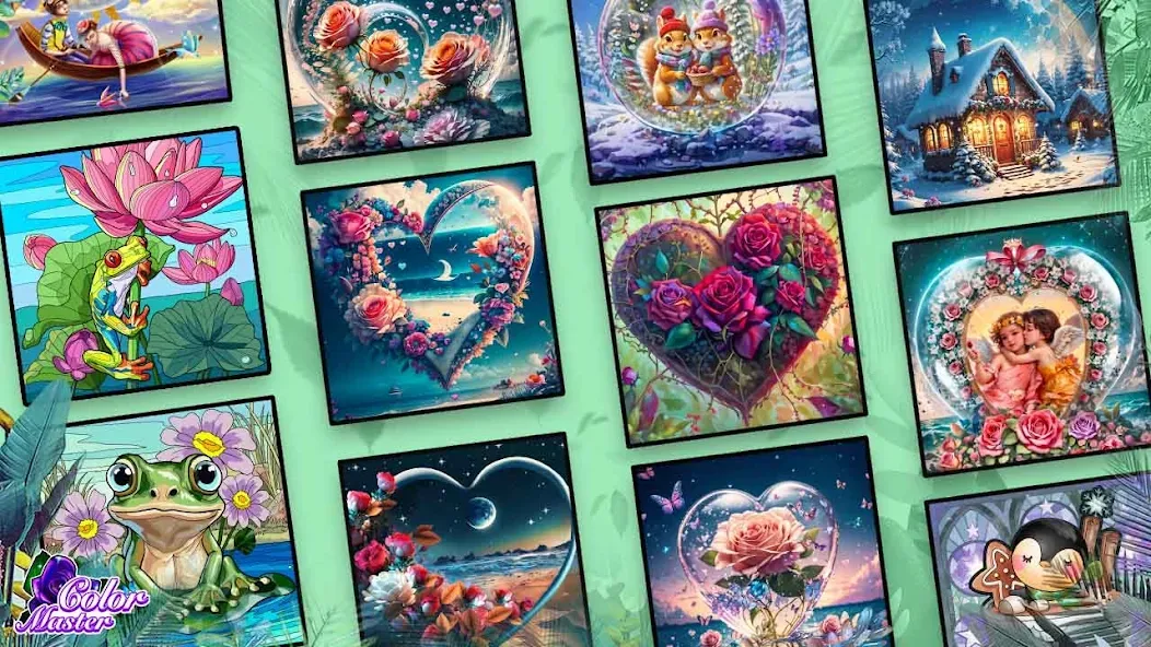 Взломанная Color Master — Color by Number (Колор Мастер Про)  [МОД Unlocked] — стабильная версия apk на Андроид screen 1
