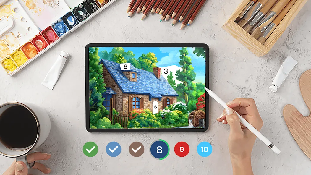 Взлом Tap Color Pro: Color By Number (Тап Колор Про)  [МОД Бесконечные монеты] — стабильная версия apk на Андроид screen 1