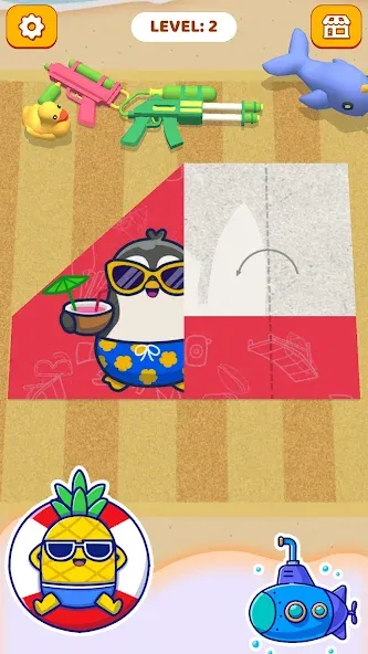 Скачать взломанную Paper Fold: Paper Puzzle 3D (Пейпер Фолд)  [МОД Меню] — стабильная версия apk на Андроид screen 4