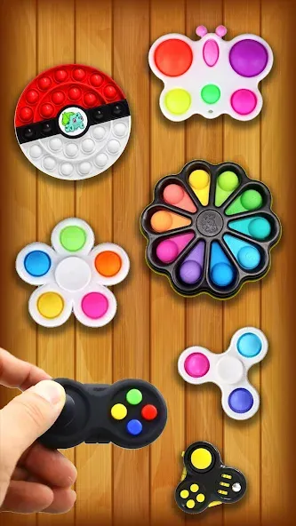 Взломанная Antistress: Pop It Games 3D (Антистресс)  [МОД Много монет] — полная версия apk на Андроид screen 3