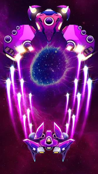 Взломанная Galaxy Attack — Space Shooter (Гэлэкси Атак)  [МОД Бесконечные деньги] — последняя версия apk на Андроид screen 4