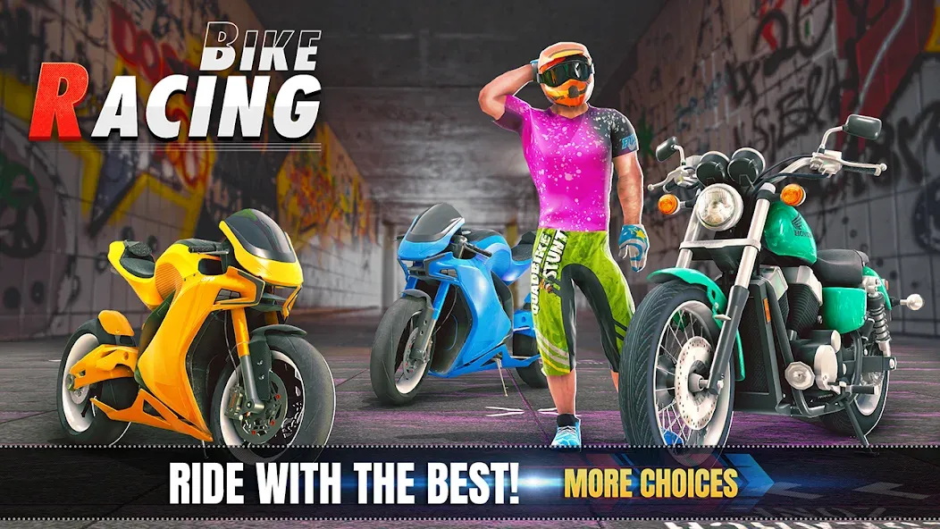 Скачать взлом 3d Bike Racing Bike Race Games  [МОД Unlimited Money] — последняя версия apk на Андроид screen 5