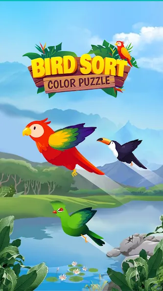 Взломанная Bird Sort — Color Puzzle  [МОД Unlocked] — последняя версия apk на Андроид screen 5