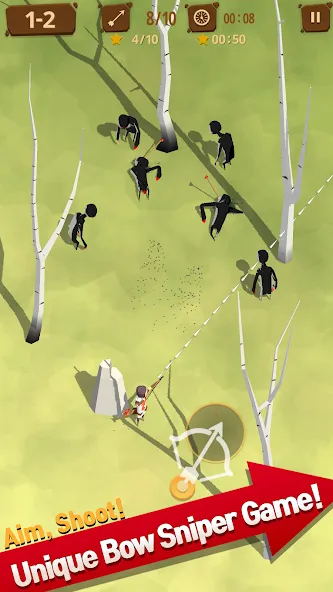Скачать взломанную Last Arrows : Sniping Archer (Ласт Эроус)  [МОД Много монет] — стабильная версия apk на Андроид screen 1