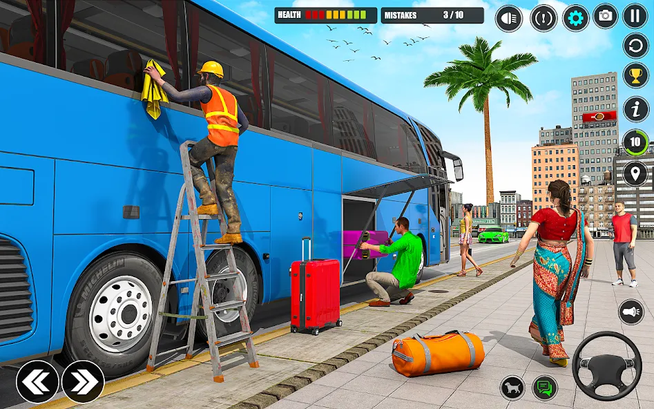 Скачать взломанную City Bus Simulator 3D Bus Game (Симулятор городского автобуса 3D  игра   )  [МОД Много денег] — последняя версия apk на Андроид screen 3