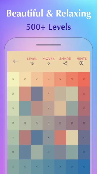 Скачать взломанную Color Puzzle:Offline Hue Games  [МОД Unlimited Money] — стабильная версия apk на Андроид screen 1