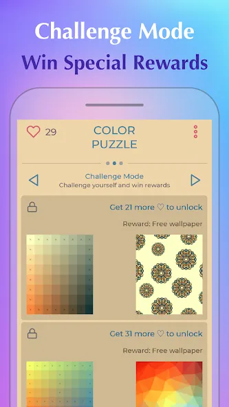 Скачать взломанную Color Puzzle:Offline Hue Games  [МОД Unlimited Money] — стабильная версия apk на Андроид screen 5