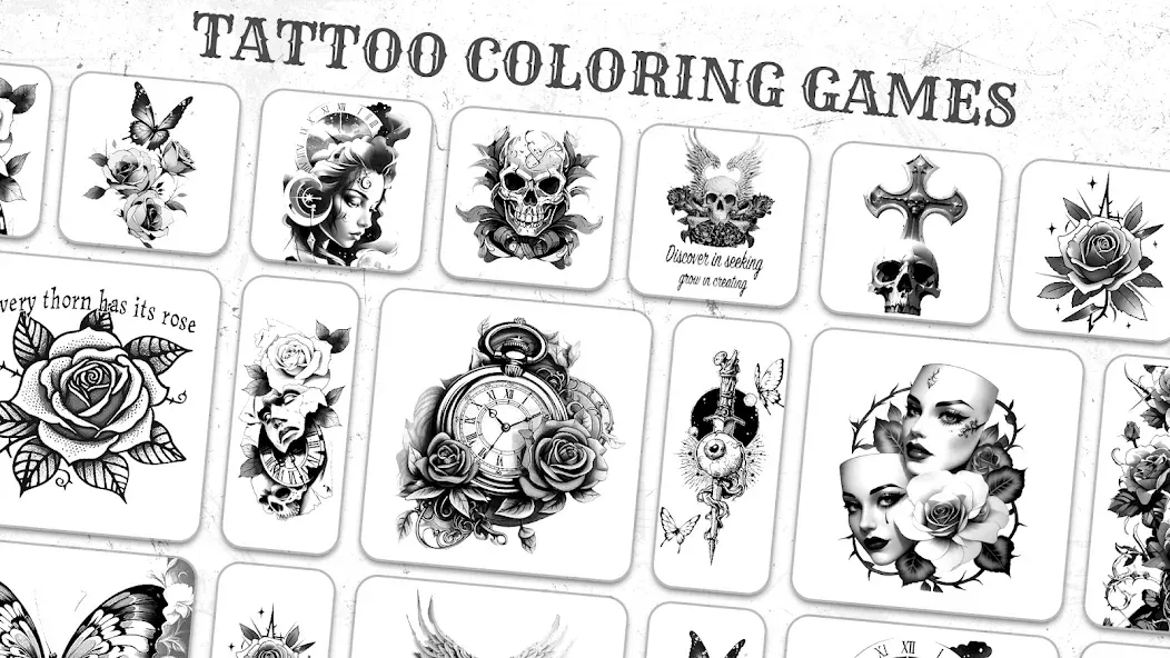 Скачать взломанную Tattoo Coloring games  [МОД Menu] — полная версия apk на Андроид screen 4
