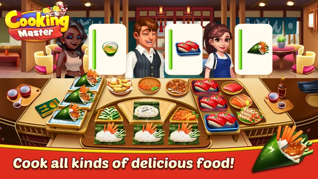 Скачать взлом Cooking Master:Restaurant Game (Кукинг Мастер)  [МОД Все открыто] — полная версия apk на Андроид screen 3