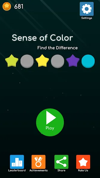 Скачать взломанную Sense of Color — Find the Diff  [МОД Mega Pack] — полная версия apk на Андроид screen 1