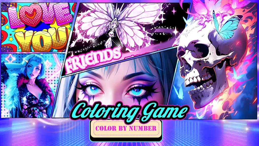 Взломанная Coloring Games-Color By Number  [МОД Много денег] — последняя версия apk на Андроид screen 1