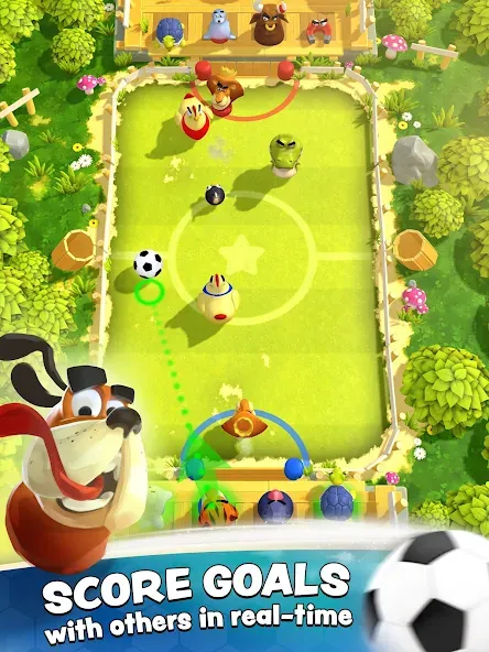 Скачать взломанную Rumble Stars Football (Рамбл Старс)  [МОД Mega Pack] — последняя версия apk на Андроид screen 1