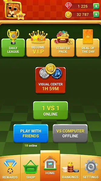 Скачать взломанную Checkers — Online & Offline  [МОД Все открыто] — полная версия apk на Андроид screen 2