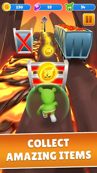 Скачать взлом Gummy Bear Run: Running Games (Гамми Бер Ран)  [МОД Unlocked] — стабильная версия apk на Андроид screen 4