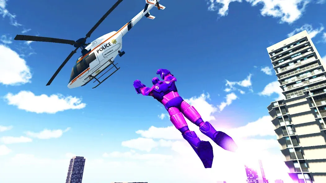 Скачать взломанную Super city hero:Iron Hero War (Супер сити герой)  [МОД Unlocked] — последняя версия apk на Андроид screen 1