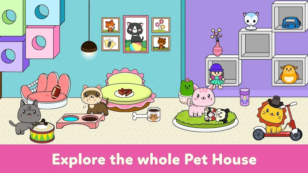 Скачать взломанную Tizi Town — My Pet Daycare  [МОД Меню] — стабильная версия apk на Андроид screen 2