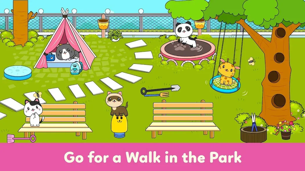 Скачать взломанную Tizi Town — My Pet Daycare  [МОД Меню] — стабильная версия apk на Андроид screen 5