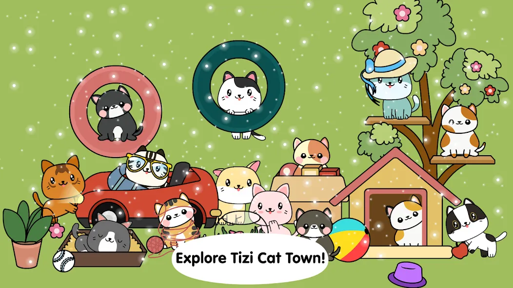 Взлом My Cat Town — Tizi Pet Games  [МОД Mega Pack] — полная версия apk на Андроид screen 1