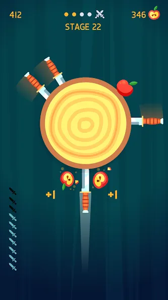 Взлом Knife Hit (На русский язык   переводится как Удар ножом)  [МОД Unlimited Money] — полная версия apk на Андроид screen 2