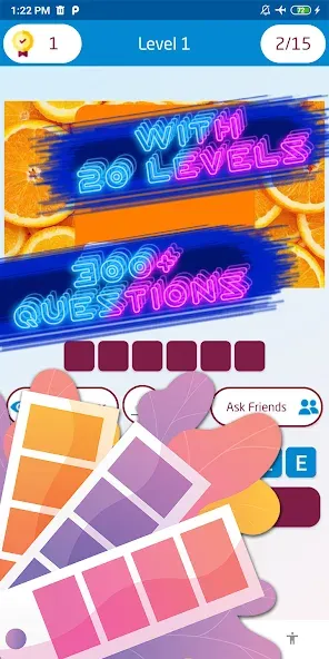 Взлом Guess the color game  [МОД Все открыто] — полная версия apk на Андроид screen 3