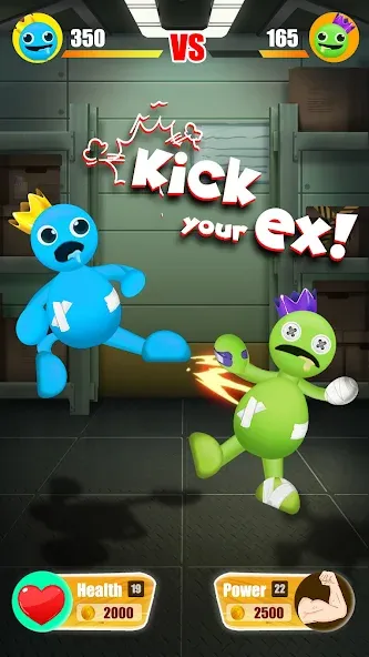Скачать взломанную Kick The Rainbow Monster (Кик зе Рэйнбоу Френдс)  [МОД Меню] — полная версия apk на Андроид screen 3