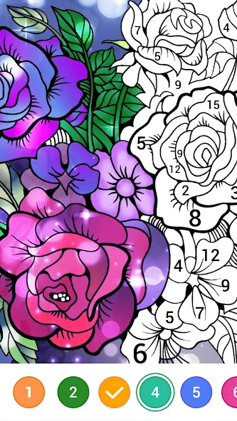 Взломанная Magic Paint: Color by number (Магик Пейнт)  [МОД Все открыто] — последняя версия apk на Андроид screen 2