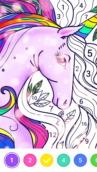 Взломанная Magic Paint: Color by number (Магик Пейнт)  [МОД Все открыто] — последняя версия apk на Андроид screen 5