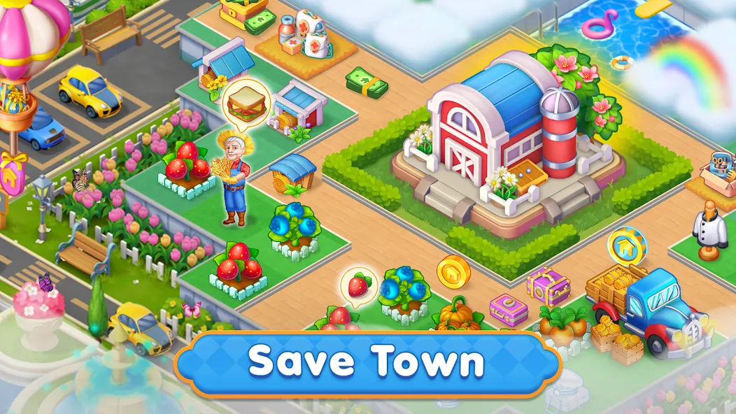 Скачать взломанную Merge HomeTown: Merge Games  [МОД Все открыто] — стабильная версия apk на Андроид screen 4