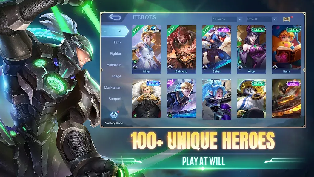 Скачать взлом Mobile Legends: Bang Bang (Мобильные Легенды)  [МОД Много денег] — полная версия apk на Андроид screen 4