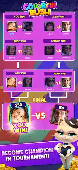 Скачать взломанную Match Club : PvP Match3 (Матч Клуб)  [МОД Все открыто] — последняя версия apk на Андроид screen 1