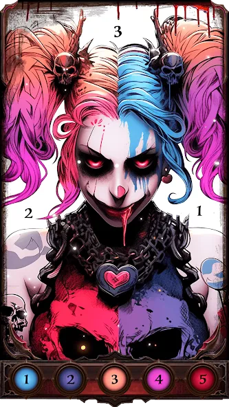 Взлом Dark, Horror Color by Number  [МОД Все открыто] — последняя версия apk на Андроид screen 4