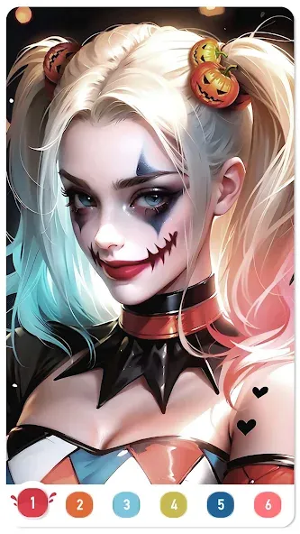 Скачать взлом Clown Color, Paint by number  [МОД Много денег] — последняя версия apk на Андроид screen 2