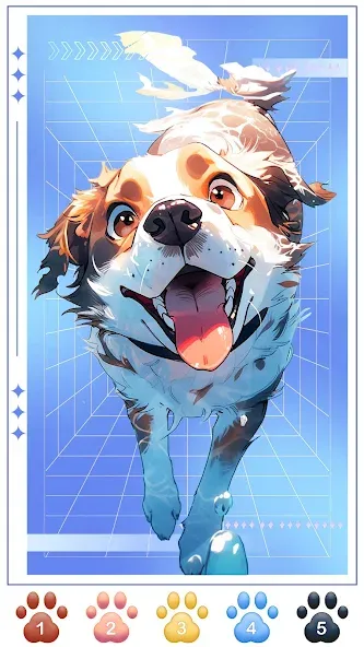 Взлом Dog Coloring, Color by number  [МОД Бесконечные монеты] — последняя версия apk на Андроид screen 1
