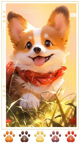 Взлом Dog Coloring, Color by number  [МОД Бесконечные монеты] — последняя версия apk на Андроид screen 4