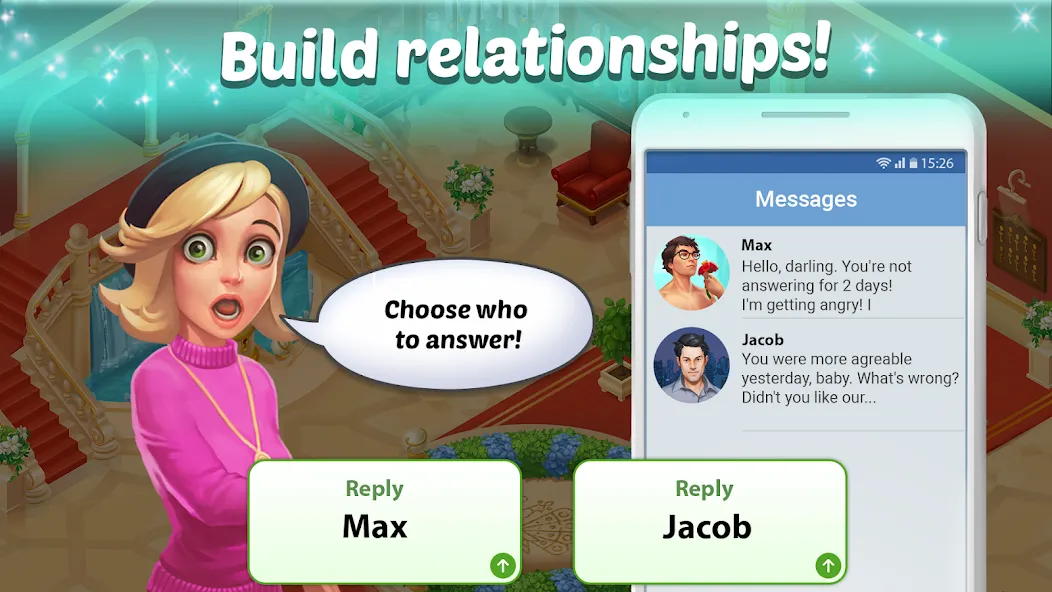 Взломанная Family Hotel: love & match-3 (Фэмели Отель)  [МОД Menu] — последняя версия apk на Андроид screen 5
