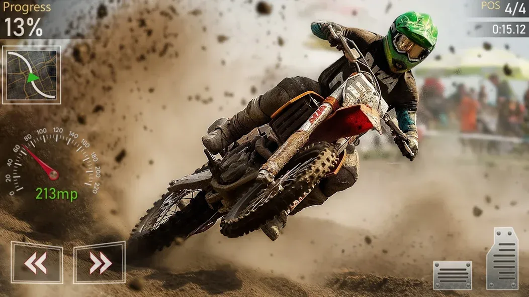 Скачать взлом Motocross MX Dirt Bike Games  [МОД Unlocked] — полная версия apk на Андроид screen 2