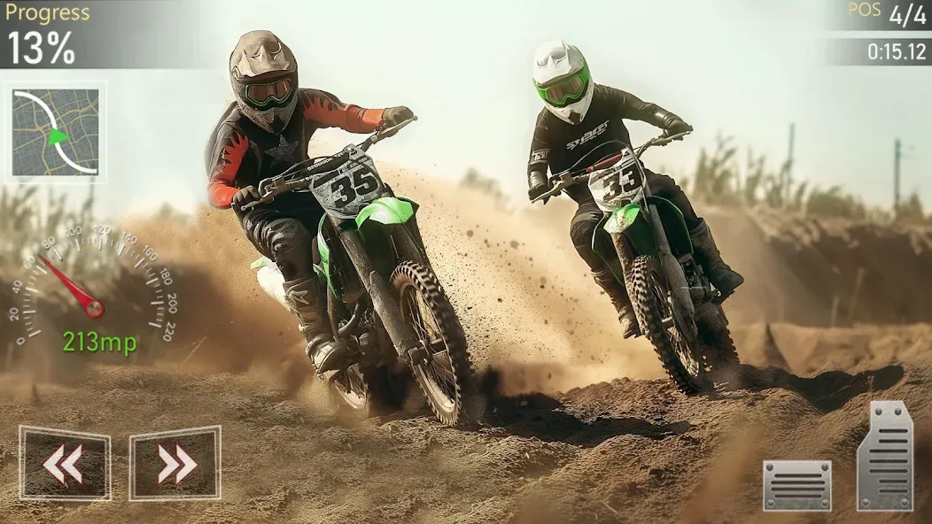 Скачать взлом Motocross MX Dirt Bike Games  [МОД Unlocked] — полная версия apk на Андроид screen 4
