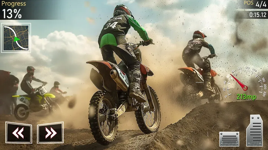 Скачать взлом Motocross MX Dirt Bike Games  [МОД Unlocked] — полная версия apk на Андроид screen 5