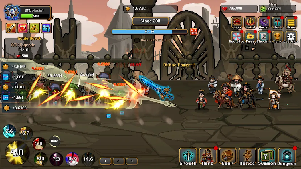 Взломанная Hero Sword — Idle RPG (Хиро Сворд)  [МОД Unlimited Money] — стабильная версия apk на Андроид screen 1