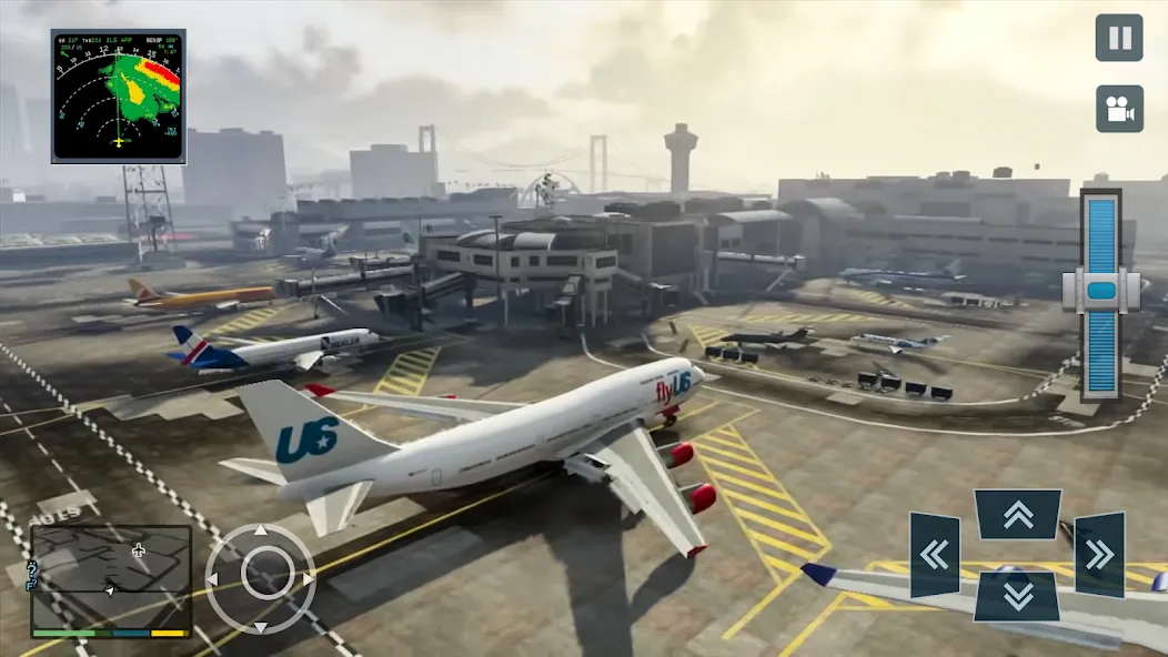 Взломанная Real Plane Flying Simulator  [МОД Mega Pack] — стабильная версия apk на Андроид screen 1