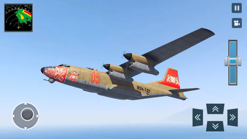 Взломанная Real Plane Flying Simulator  [МОД Mega Pack] — стабильная версия apk на Андроид screen 2