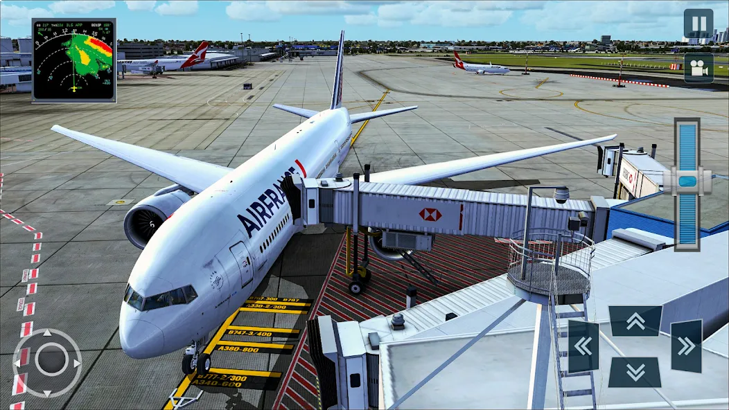 Взломанная Real Plane Flying Simulator  [МОД Mega Pack] — стабильная версия apk на Андроид screen 3