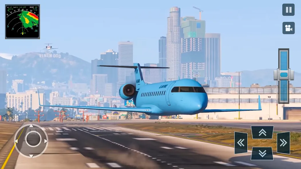 Взломанная Real Plane Flying Simulator  [МОД Mega Pack] — стабильная версия apk на Андроид screen 4