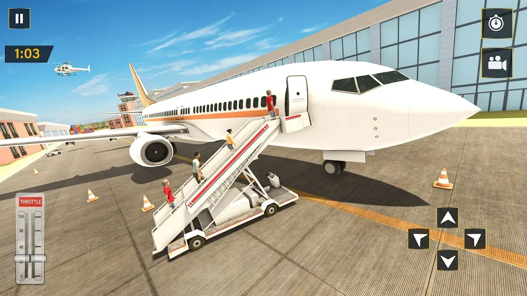 Взломанная Real Plane Flying Simulator  [МОД Mega Pack] — стабильная версия apk на Андроид screen 5