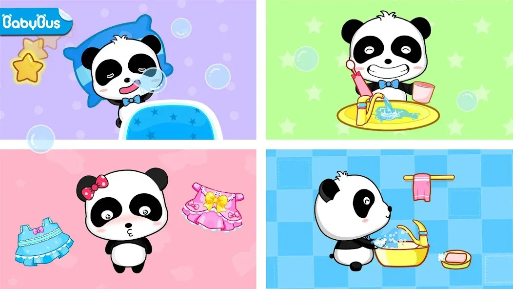 Взломанная Baby Panda's Daily Life  [МОД Unlocked] — стабильная версия apk на Андроид screen 1