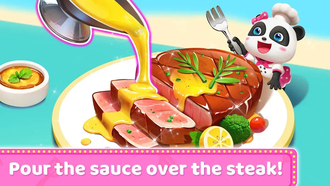 Взломанная Little Panda's Restaurant  [МОД Много денег] — стабильная версия apk на Андроид screen 3