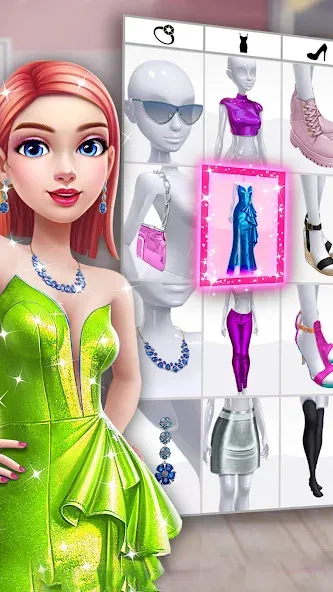 Скачать взломанную Fashion Makeover Stylist Game  [МОД Unlocked] — полная версия apk на Андроид screen 1